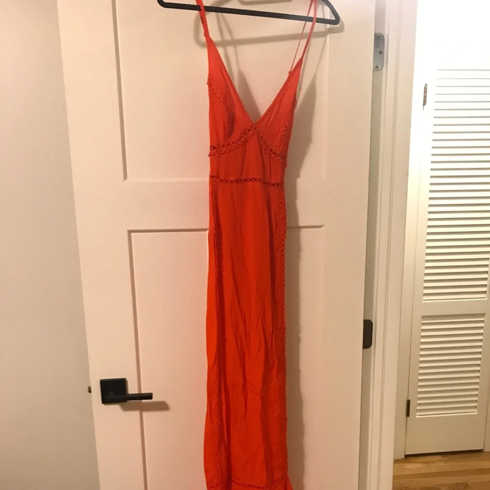 ASOS design Broderie Insert Maxi Dress - Picture 4 of 5